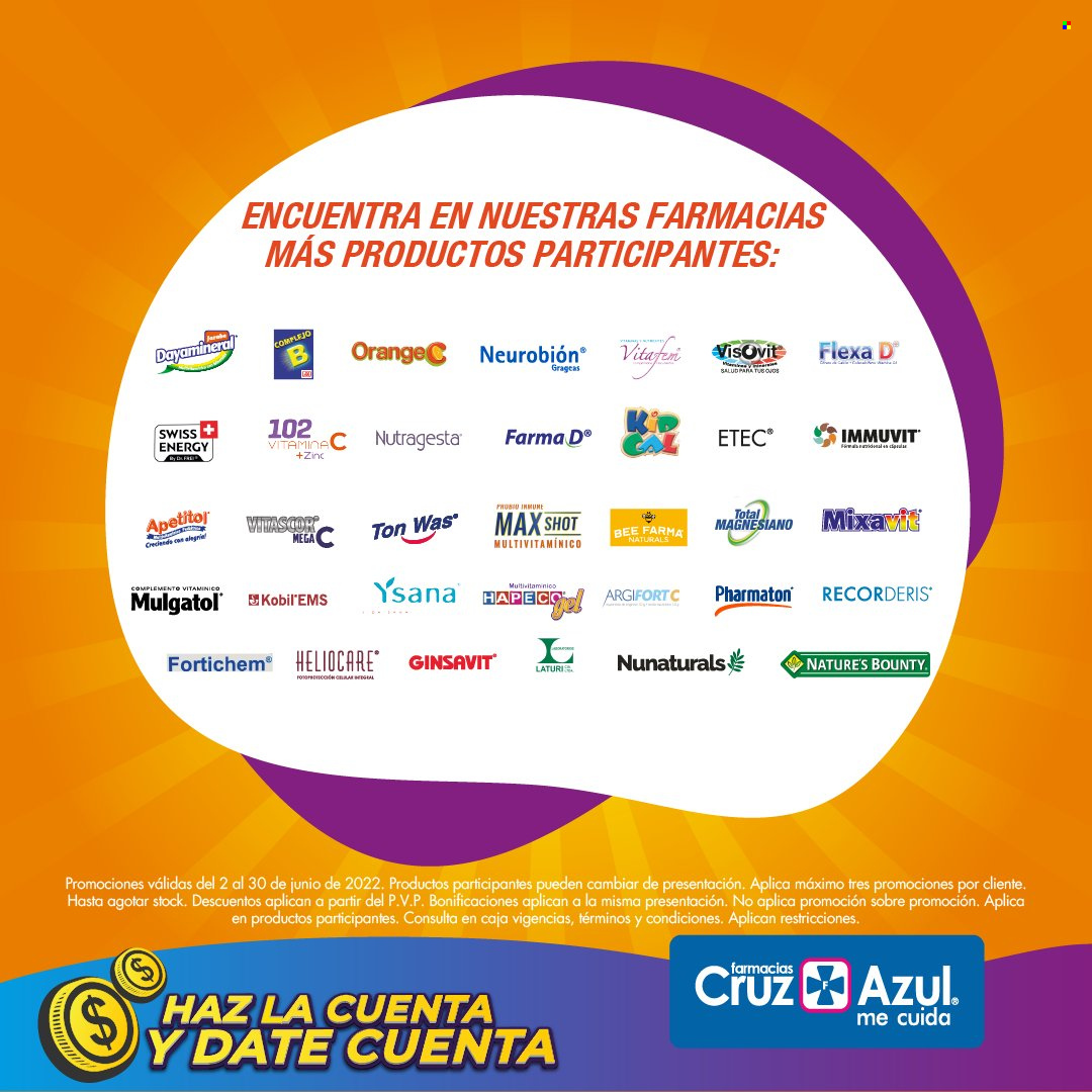 Catálogo Farmacias Cruz Azul - 2.6.2022 - 30.6.2022.