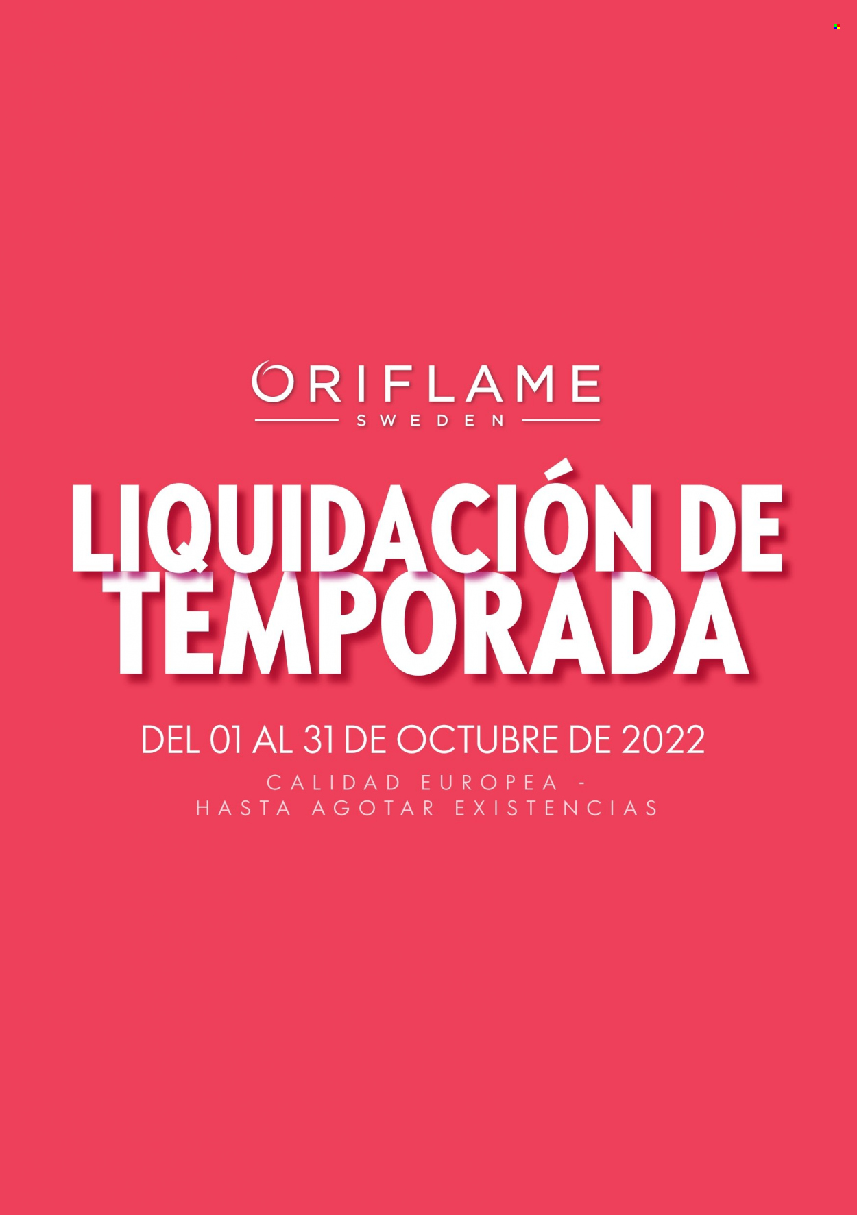 Catálogo Oriflame - 1.10.2022 - 31.10.2022.