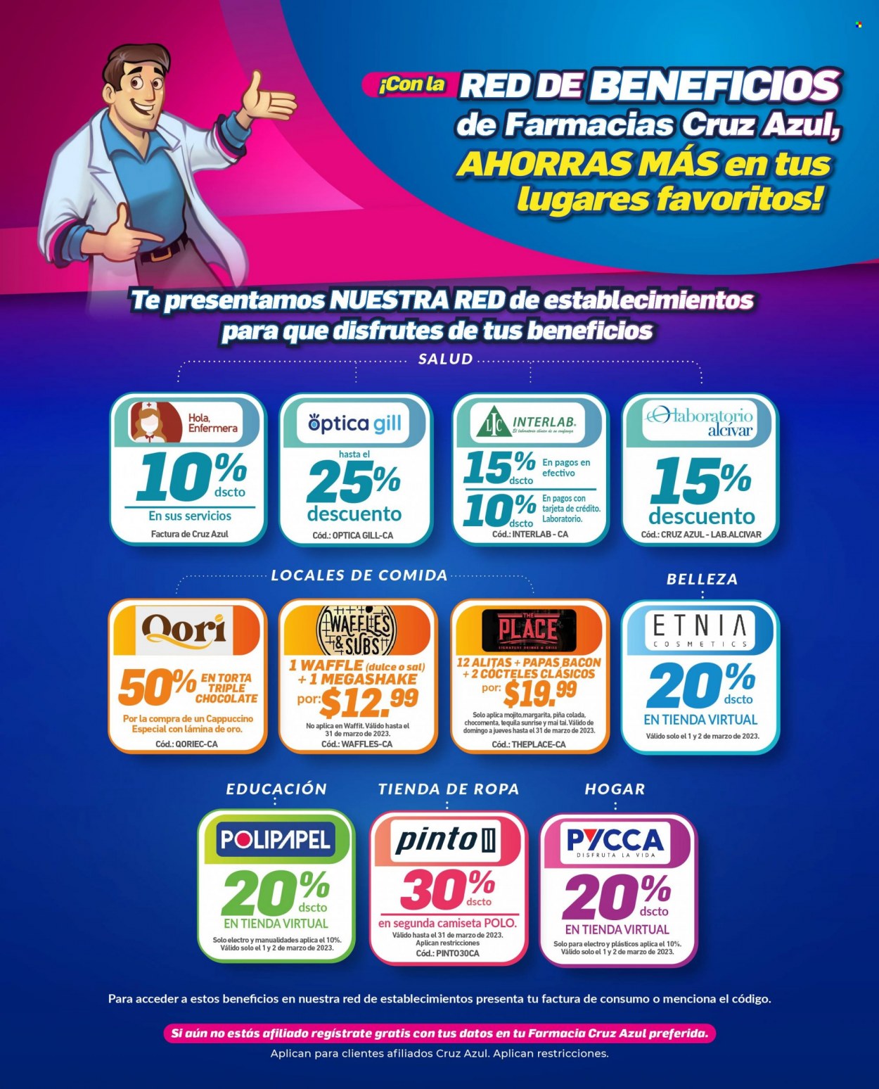 Catálogo Farmacias Cruz Azul - 1.3.2023 - 31.3.2023.